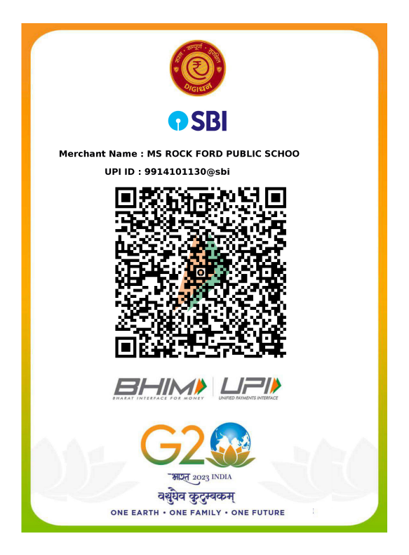 Online Fee Deposit payment qr